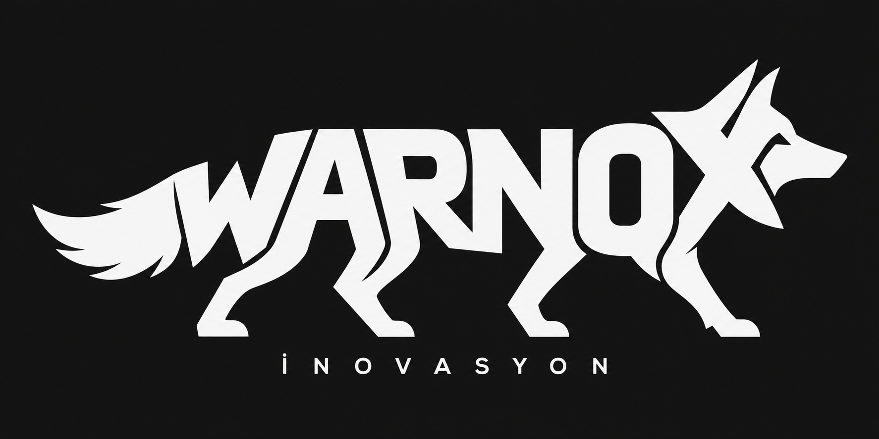 Kurt siluetini oluşturan WARNOX İnovasyon logosu